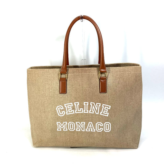 CELINE 19006 肩掛け ホリゾンタル カバ ロゴ トートバッグ カバン ショルダーバッグ キャンバス/レザー レディース - brandshop-reference