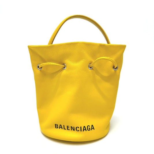 BALENCIAGA 638342 バケットバッグ EVERYDAY ドローストリング 2WAY ハンドバッグ カバン ショルダーバッグ レザー レディース - brandshop-reference
