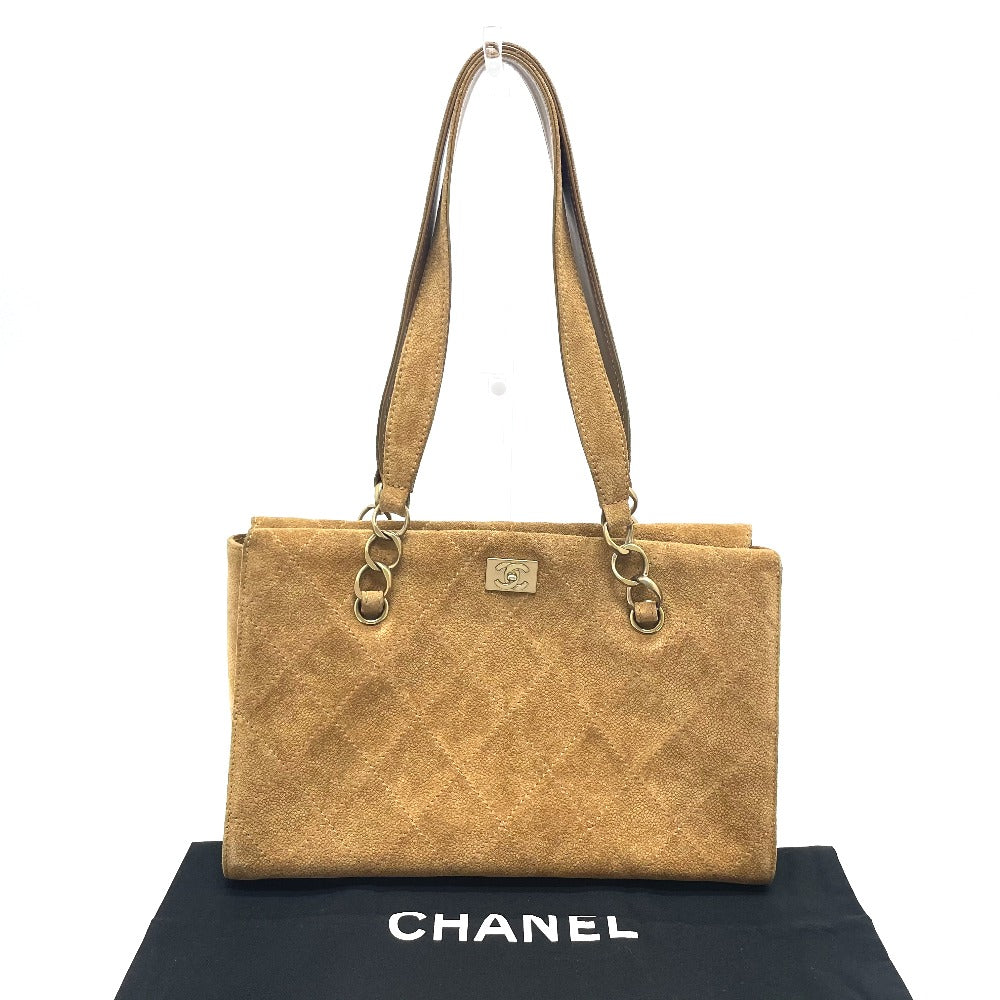 CHANEL CC ココマーク マトラッセ トート ショルダーバッグ スエード レディース - brandshop-reference