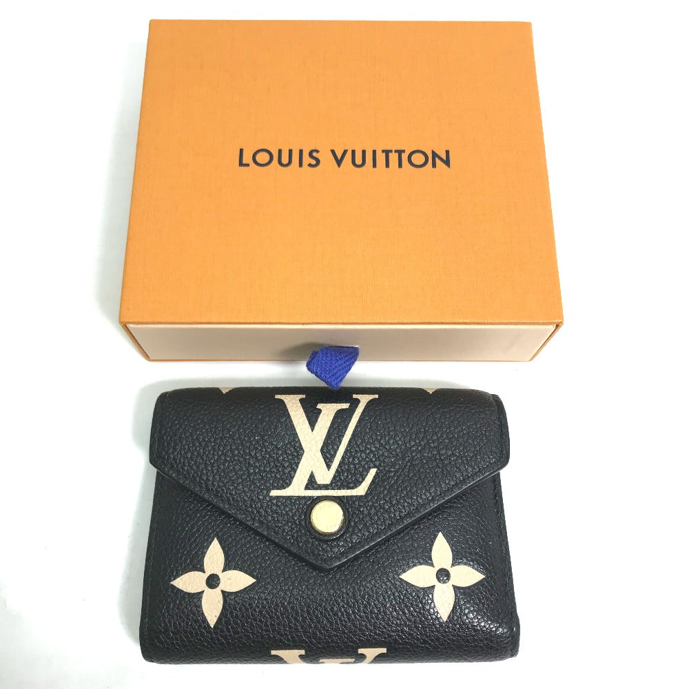 LOUIS VUITTON M80968 モノグラムアンプラント ポルトフォイユ ヴィクトリーヌ コンパクト ウォレット 3つ折り財布 モノグラムアンプラントレザー レディース - brandshop-reference