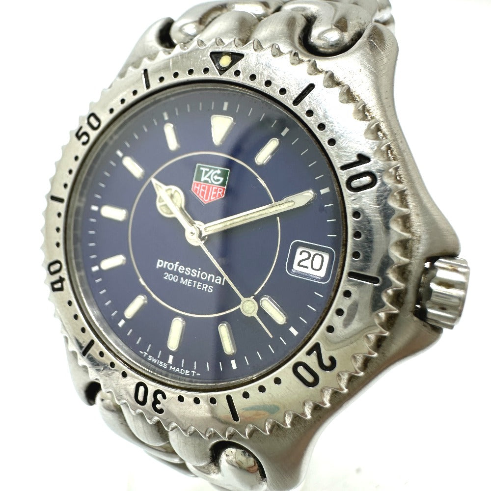 TAG HEUER WG111A セル プロフェッショナル200 クォーツ デイト 腕時計 ...