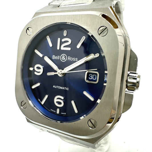 Bell&Ross BR05 ブルースティール 自動巻き デイト 腕時計 SS メンズ - brandshop-reference