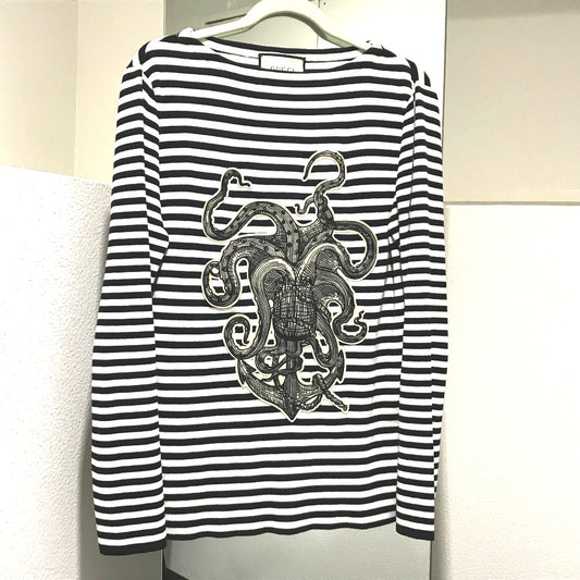 GUCCI 461177 ボーダー タコモチーフ トレーナー スウェット メンズ - brandshop-reference