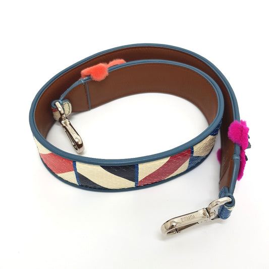 FENDI 8AV077 フラワー スタッズ ストラップユー バッグアクセサリー ショルダーストラップ レディース - brandshop-reference