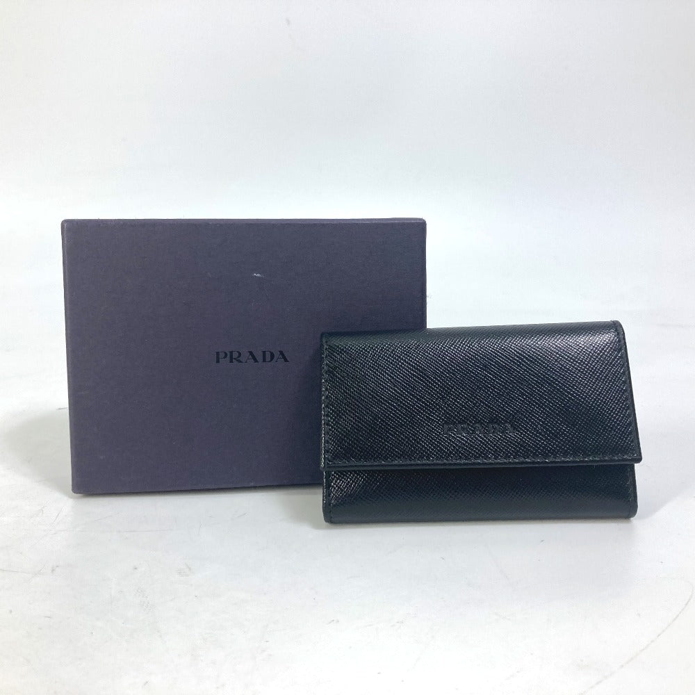 PRADA M25U 鍵 ロゴ 6連 キーケース サフィアーノレザ- メンズ - brandshop-reference