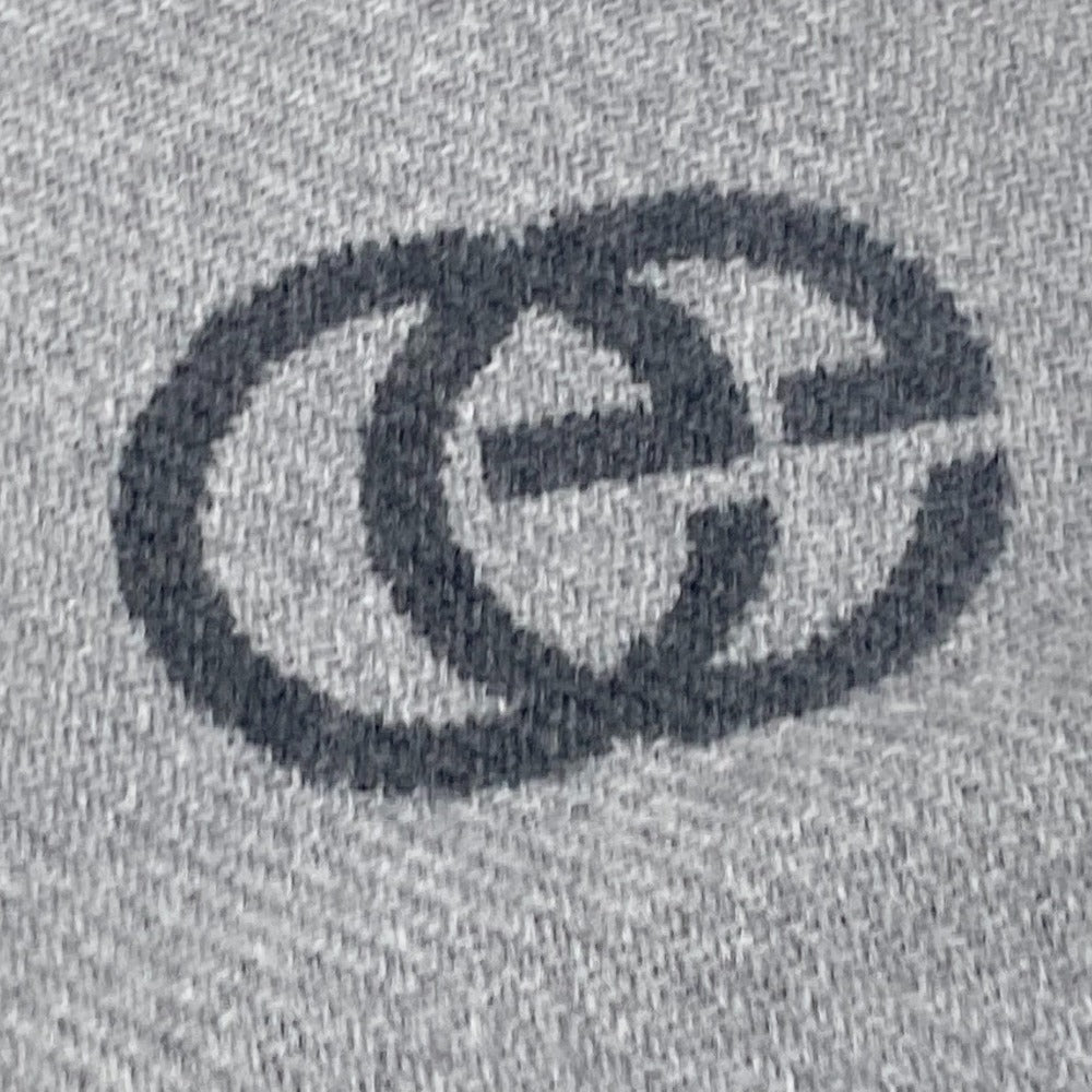 GUCCI フリンジ ロゴ GG ストライプ マフラー ウール レディース - brandshop-reference