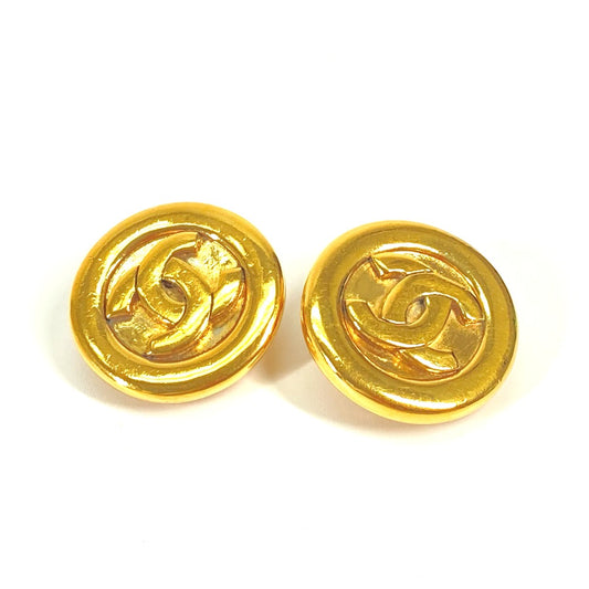 CHANEL ヴィンテージ デカ ココマーク CC アクセサリー イヤリング メタル レディース - brandshop-reference