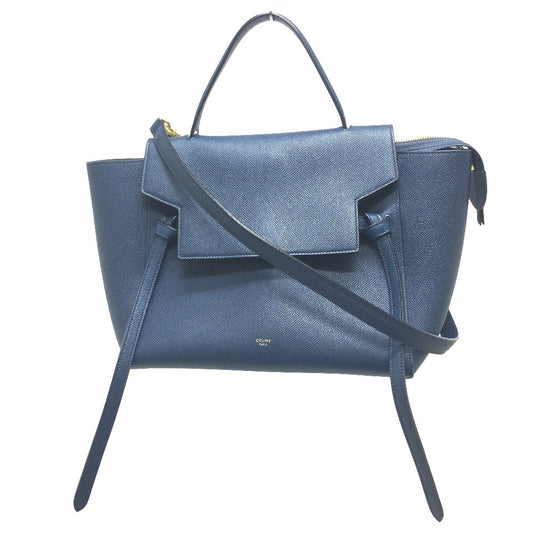 CELINE 176103ZVA.07DS フラップ ベルトバッグ ミニ セミショルダーバッグ ハンドバッグ グレインドカーフスキン レディース - brandshop-reference