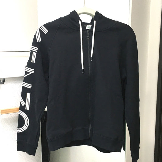 KENZO Kenzo Sports Logo Sweat Blouson ロゴプリント ジップアップ パーカー コットン ユニセックス - brandshop-reference