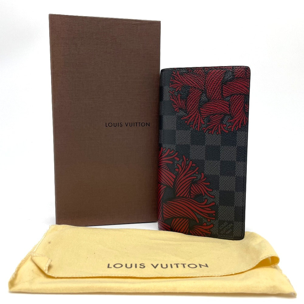 LOUIS VUITTON N41676 ダミエグラフィット ポルトフォイユ ブラザ クリストファーネメス 二つ折り 長財布 ダミエグラフィットキャンバス メンズ - brandshop-reference