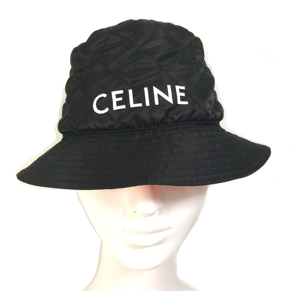 CELINE 2AUB0930C ロゴ キルティング 帽子 ハット ナイロン レディース ...