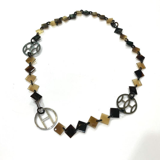 HERMES Hロゴ ディーバ DEVA アクセサリー ファッション小物 ネックレス バッファローホーン レディース - brandshop-reference