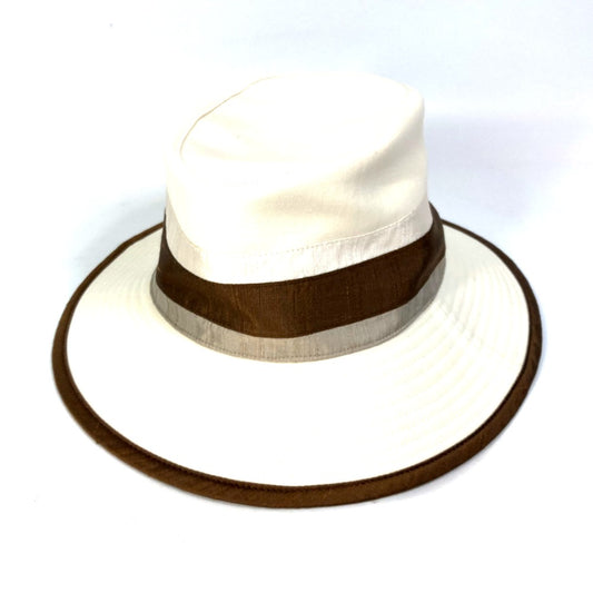 HERMES バイカラー ハット帽 帽子 バケットハット ボブハット ハット コットン レディース - brandshop-reference