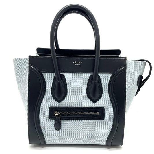 CELINE 167792 ラゲージ マイクロショッパー トートバッグ ハンドバッグ レザー/キャンバス レディース - brandshop-reference
