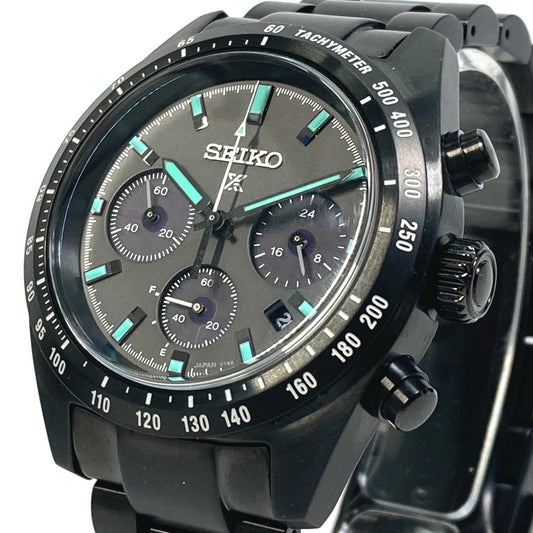 SEIKO SBDL103 プロスペックス スピードタイマー ソーラー デイト 腕時計 SS メンズ - brandshop-reference