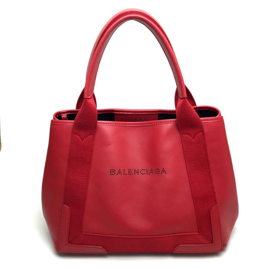 BALENCIAGA 339933 ネイビーカバス S トートバッグ ショルダーバッグ レザー レディース - brandshop-reference