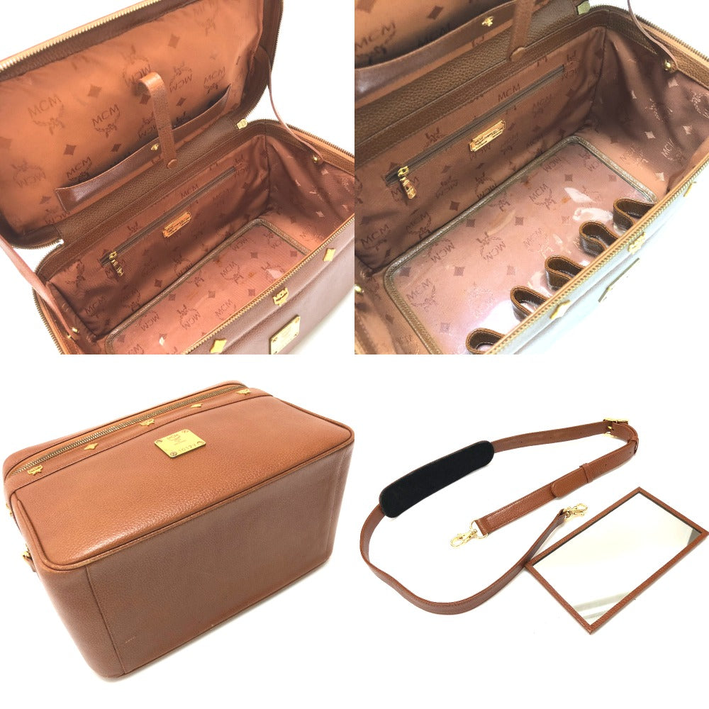 MCM 2WAYバッグ バニティバッグ ショルダーバッグ レザー レディース ハンドバッグ - brandshop-reference