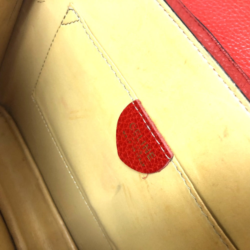 CELINE 斜め掛けバッグ ヴィンテージ フラップ ショルダーバッグ レザー レディース - brandshop-reference