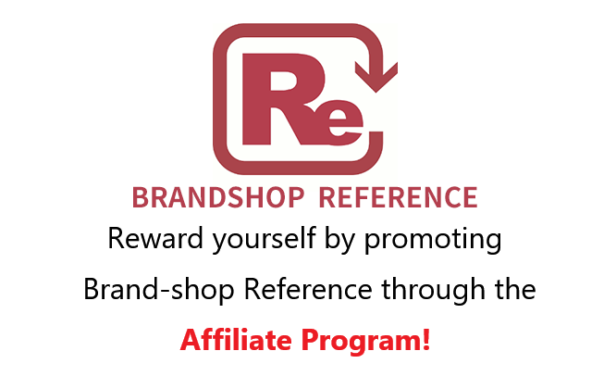 ★Reward yourself by promoting Brand-shop Reference through the Affiliate Program!