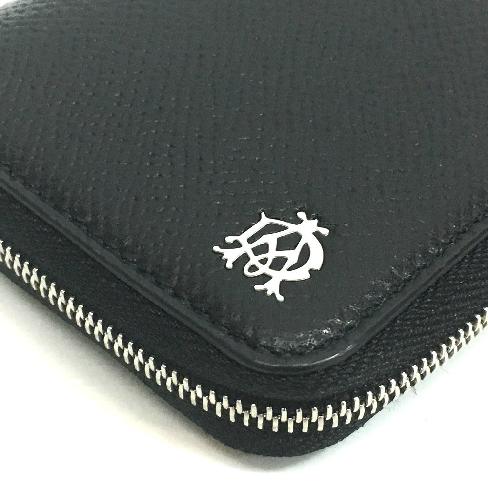 Dunhill Round Zip 6-Key Case, Leather Goods, Key Holder, 6-Key Case with Key Fob, Men's, Black