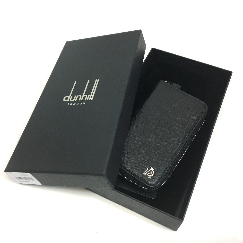 Dunhill Round Zip 6-Key Case, Leather Goods, Key Holder, 6-Key Case with Key Fob, Men's, Black
