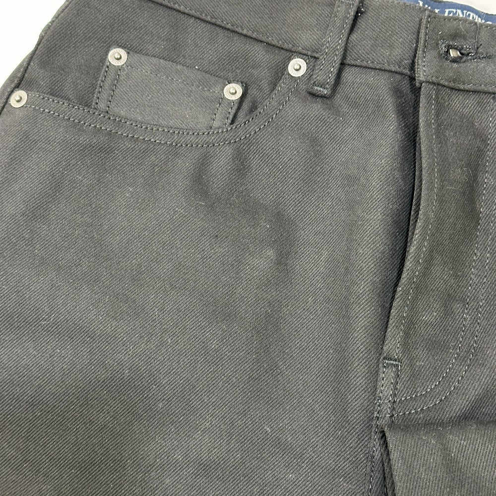 VALENTINO TV3DE00H5YB V Logo Cropped Jeans, Pants, Denim, Apparel, Trousers, Denim, Men's, Black