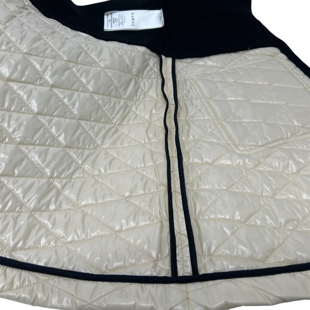 LOUIS VUITTON Logo Bicolor Apparel Short Sleeve Knit Down RW241W Dress Wool Women's Black