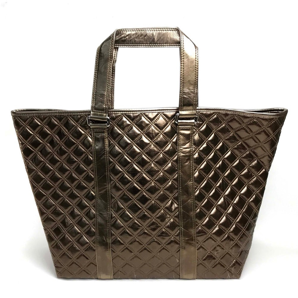 MARC JACOBS Quilted Tote (Old Model) Medium, Not for Sale, Nylon Tote Bag, Women's, Bronze