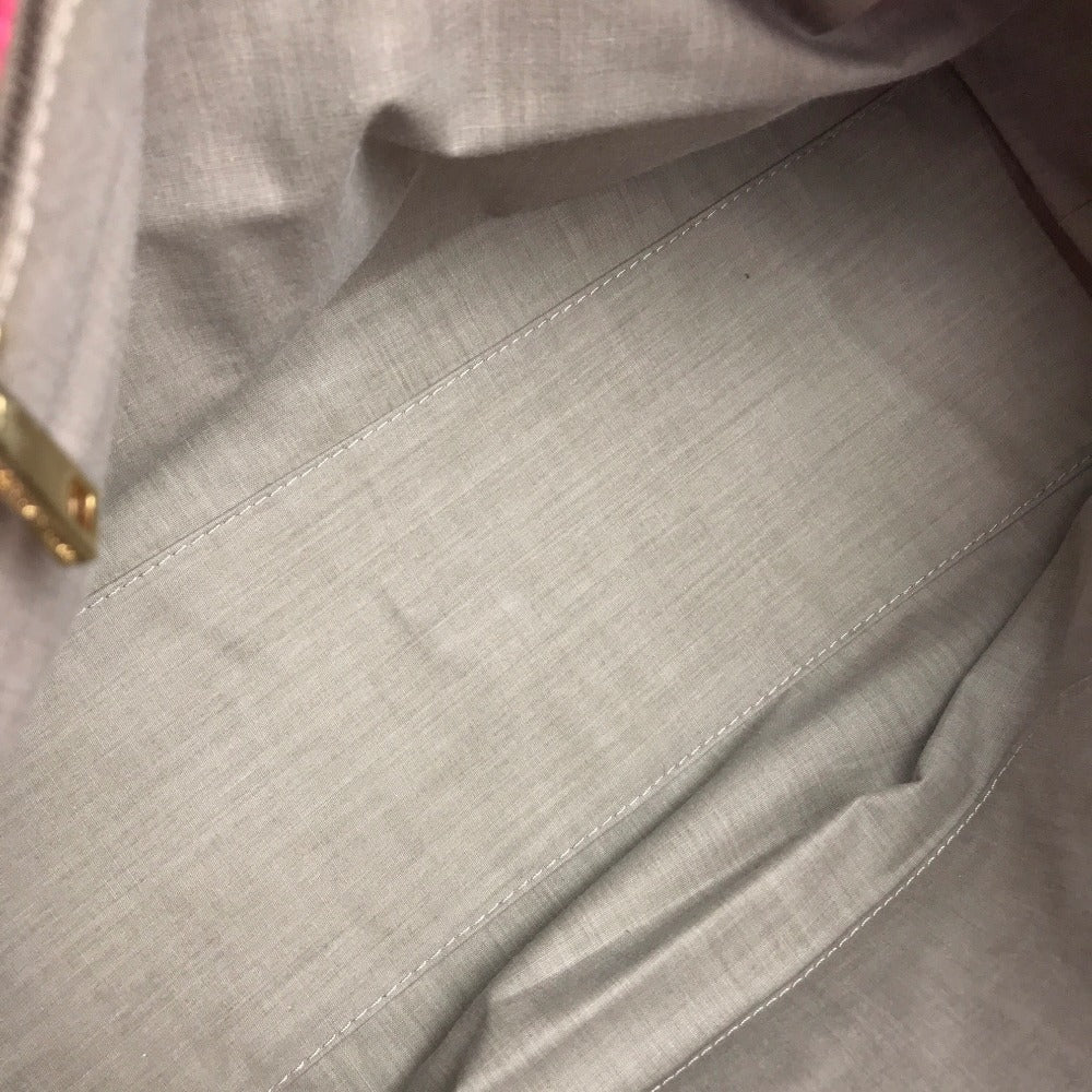 MARC JACOBS logo quilted handbag/tote bag in leather, women's, pink.