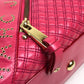 MARC JACOBS logo quilted handbag/tote bag in leather, women's, pink.