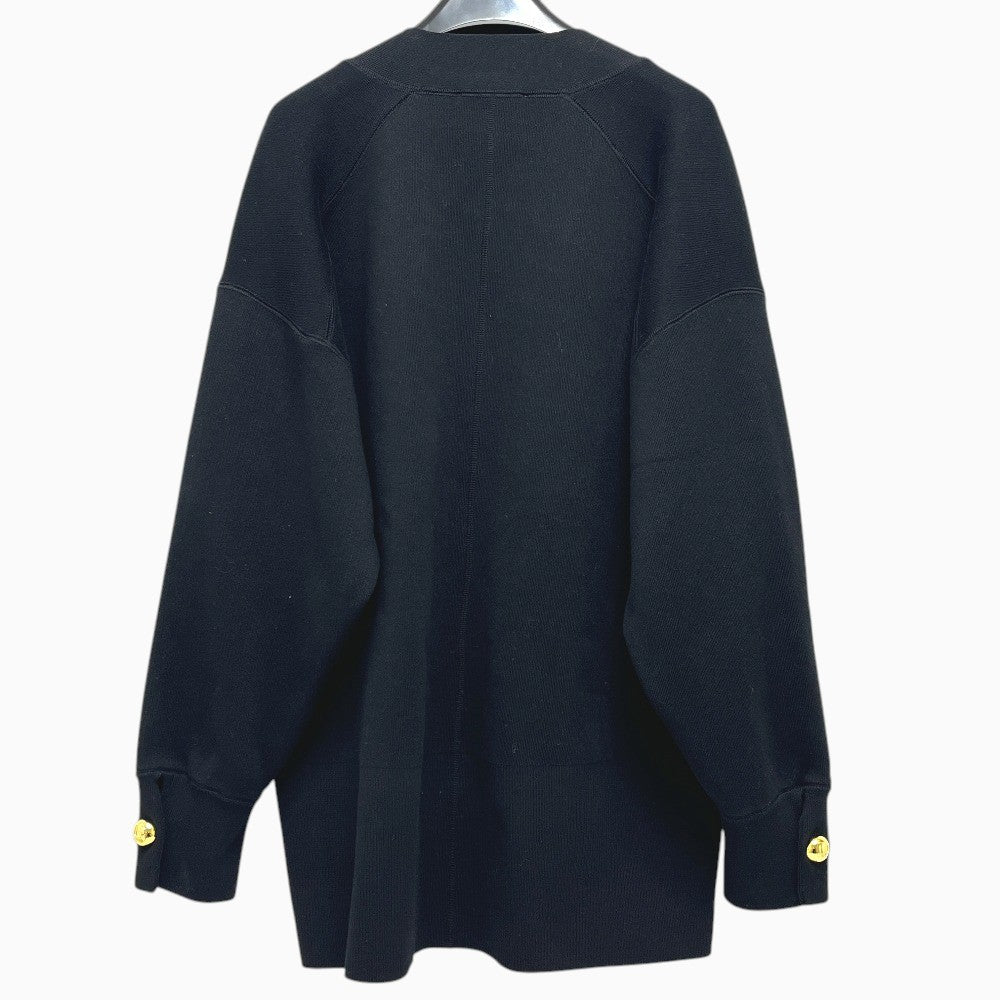 Adam et Rope Apparel, knitwear, V-neck, button-up knit, thick cardigan cotton Black Used