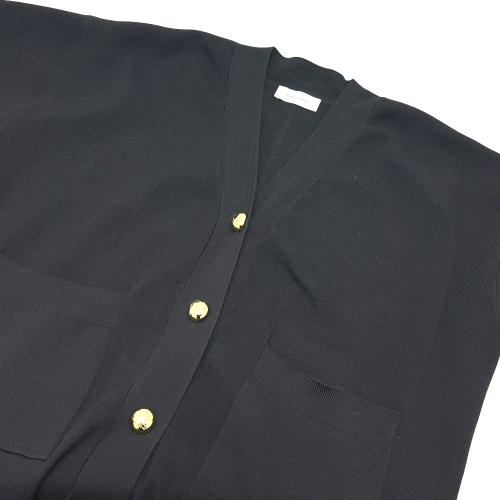 Adam et Rope Apparel, knitwear, V-neck, button-up knit, thick cardigan cotton Black Used