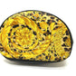 VERSACE Vintage Leopard Print Drawstring Shoulder Bag in Leather/PVC, Yellow