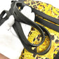 VERSACE Vintage Leopard Print Drawstring Shoulder Bag in Leather/PVC, Yellow