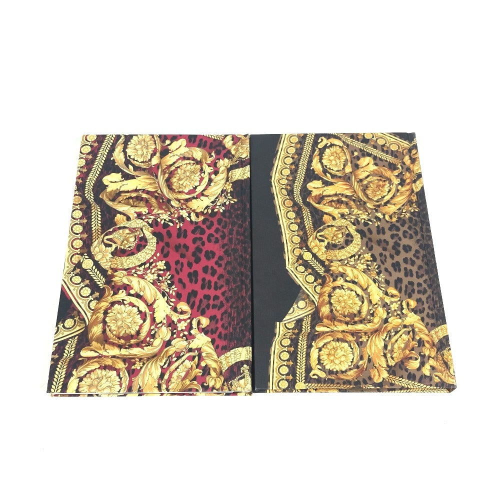 VERSACE leopard leopard leopard Logo Set (2 volumes) notebook stationery notepad notebook paper Multicolore Used