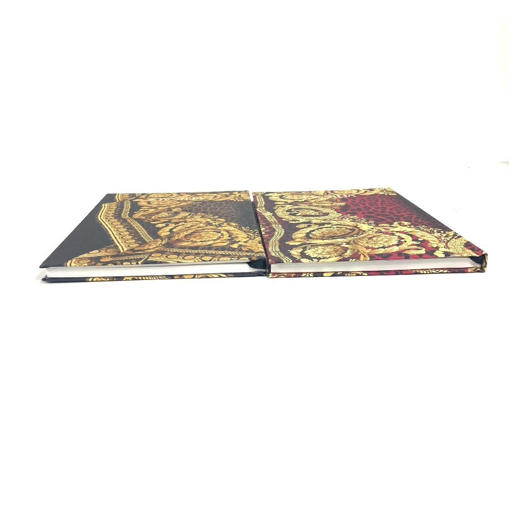 VERSACE leopard leopard leopard Logo Set (2 volumes) notebook stationery notepad notebook paper Multicolore Used
