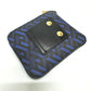 VERSACE Greca Eco Bag, Foldable Shoulder Bag/Tote Bag, Nylon, Women's, Blue