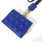 VERSACE Medusa Studded AirPods Case with Strap, Apple Leather Earphone Case, Men's, Blue