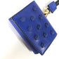 VERSACE Medusa Studded AirPods Case with Strap, Apple Leather Earphone Case, Men's, Blue