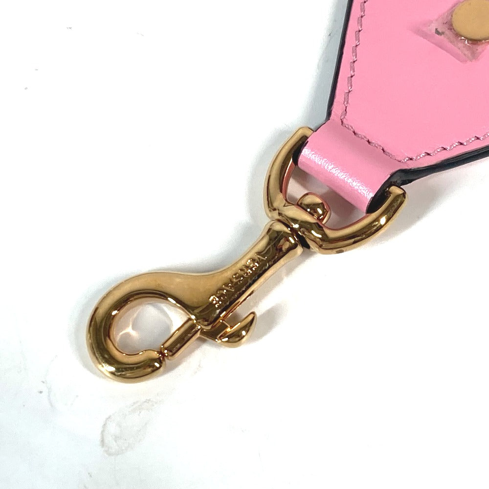 VERSACE ロゴ ショルダーストラップ キャンバス/レザー レディース ピンク