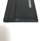 VERSACE Logo Business Card Holder, Pass Case, Card Case, Leather, Women's, Black