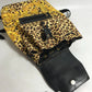 VERSACE Vintage Leopard Print Backpack in PVC, Women's, Yellow