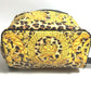 VERSACE Vintage Leopard Print Backpack in PVC, Women's, Yellow