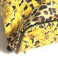 VERSACE Vintage Leopard Print Backpack in PVC, Women's, Yellow