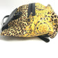 VERSACE Vintage Leopard Print Backpack in PVC, Women's, Yellow