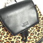VERSACE Vintage Leopard Print Backpack in PVC, Women's, Yellow