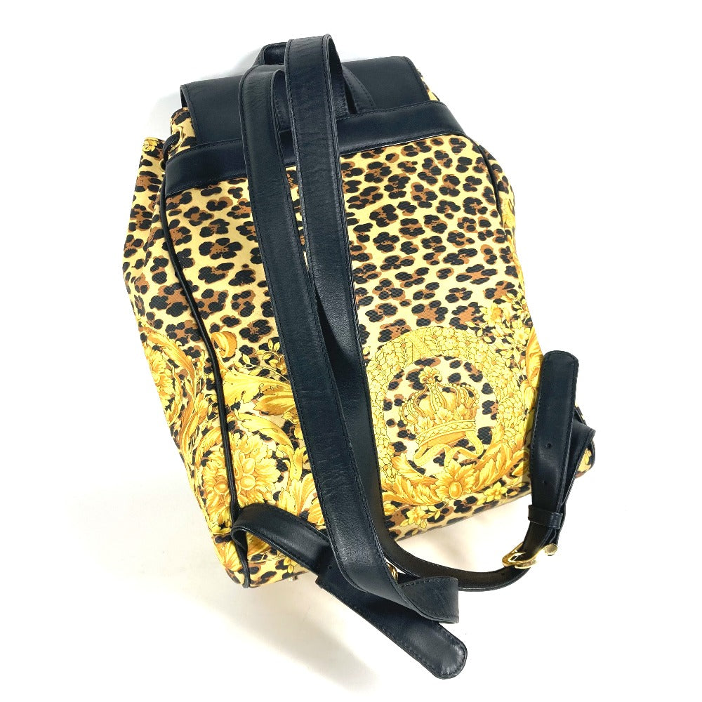 VERSACE ヴィンテージ レオパード 豹柄 ヒョウ カバン バックパック リュックサック PVC/レザー レディース - brandshop-reference