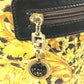 VERSACE ヴィンテージ レオパード 豹 ヒョウ バックパック カバン リュックサック レザー/PVC ユニセックス イエロー