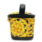 VERSACE Leopard Print Handbag Vanity Bag in PVC/Leather, Women's, Yellow and Black