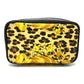 VERSACE Leopard Print Handbag Vanity Bag in PVC/Leather, Women's, Yellow and Black